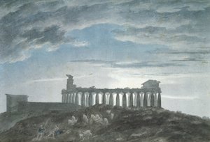 帕埃斯图姆的小寺庙 作者 约翰·罗伯特·科森斯